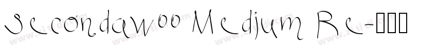 Secondaw00 Medium Re字体转换